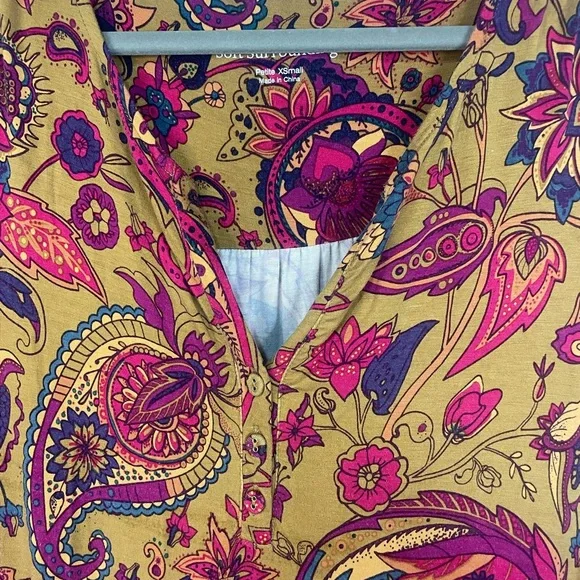 Soft surroundings gorgeous night gown or loungewear gown. Very luxurious! - Picture 2 of 5